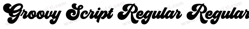 Groovy Script Regular Regular字体转换